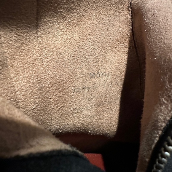 Trask Women's Madison Boot Black Leather Block‎ Heel Lug Sole Buckle Zip Sz 7.5 - Picture 5 of 7